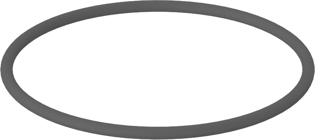 Metal Dedektörü Sınıfı Floroelastomer O-Ring, Kimyasal Dayanıklı, 3/32 Kesirli Genişlik, Dash No. 144