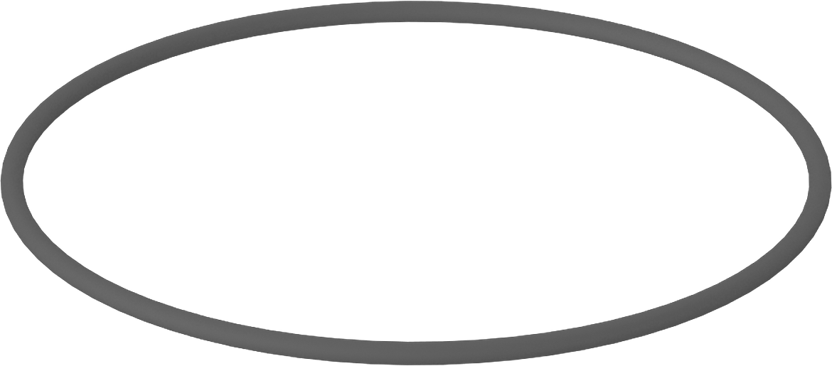 Metal Dedektörü Sınıfı Floroelastomer O-Ring, Kimyasal Dayanıklı, 3/32 Kesirli Genişlik, Dash No. 154