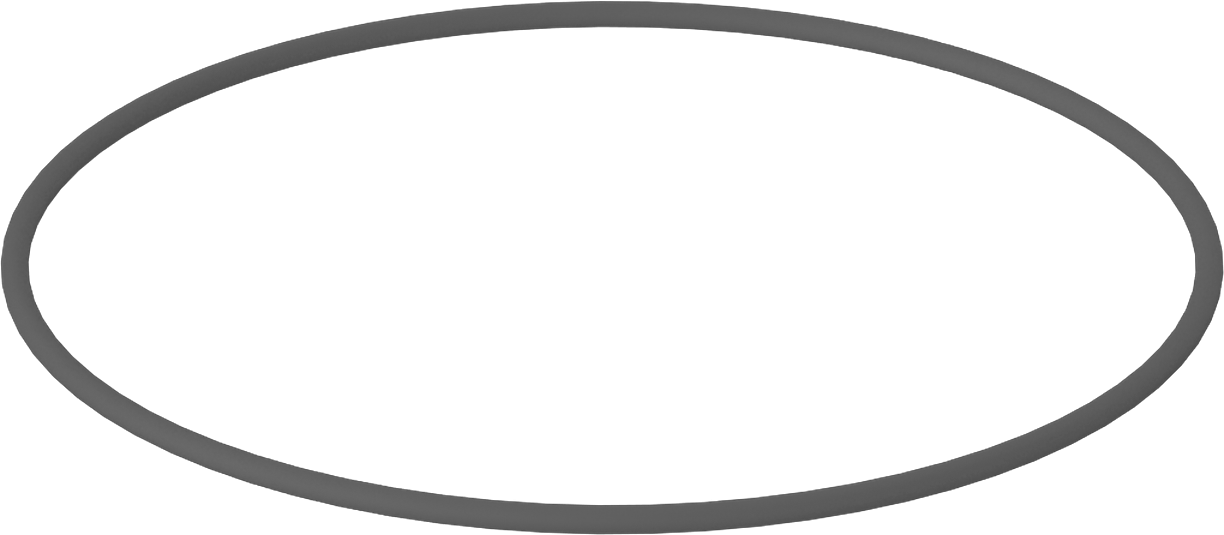 Metal Dedektörü Sınıfı Floroelastomer O-Ring, Kimyasal Dayanıklı, 3/32 Kesirli Genişlik, Dash No. 157