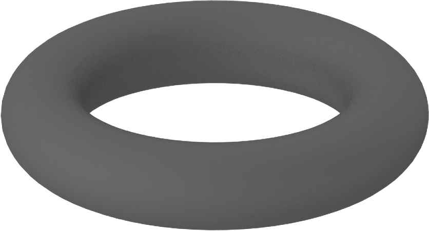 Metal Dedektörü Sınıfı Floroelastomer O-Ring, Kimyasal Dayanıklı, 1/8 Kesirli Genişlik, Dash No. 205
