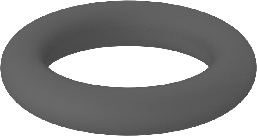 Metal Dedektörü Sınıfı Floroelastomer O-Ring, Kimyasal Dayanıklı, 1/8 Kesirli Genişlik, Dash No. 206
