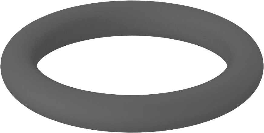 Metal Dedektörü Sınıfı Floroelastomer O-Ring, Kimyasal Dayanıklı, 1/8 Kesirli Genişlik, Dash No. 210