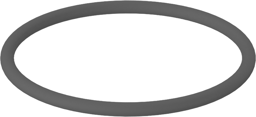 Metal Dedektörü Sınıfı Floroelastomer O-Ring, Kimyasal Dayanıklı, 1/8 Kesirli Genişlik, Dash No. 229