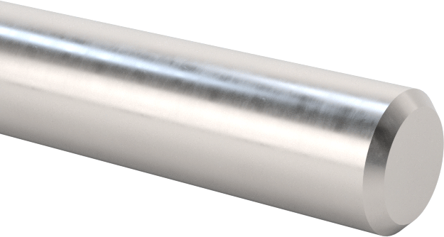 Döner Mil, 12L14 Karbon Çelik, 1/8" Çap, 6 inç Uzunluk