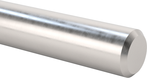 Döner Mil, 12L14 Karbon Çelik, 1/8" Çap, 4" Uzunluk