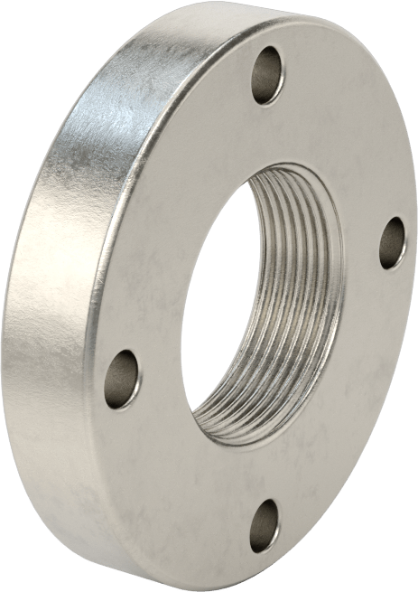 Hassas Acme Flanş, 303 Paslanmaz Çelik, 1-3/8"-16 Diş Boyutu