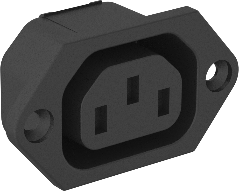 Screw-On IEC C13 Receptacle