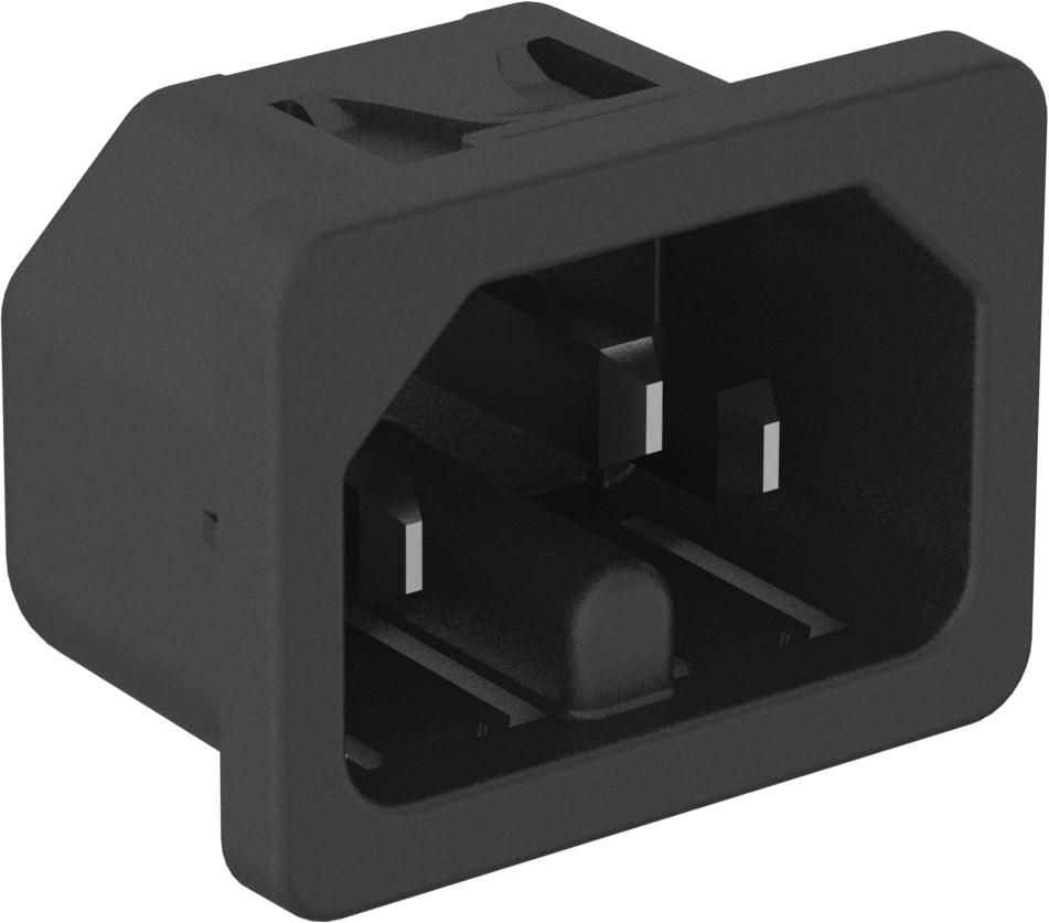 Snap-In IEC C16 Receptacle