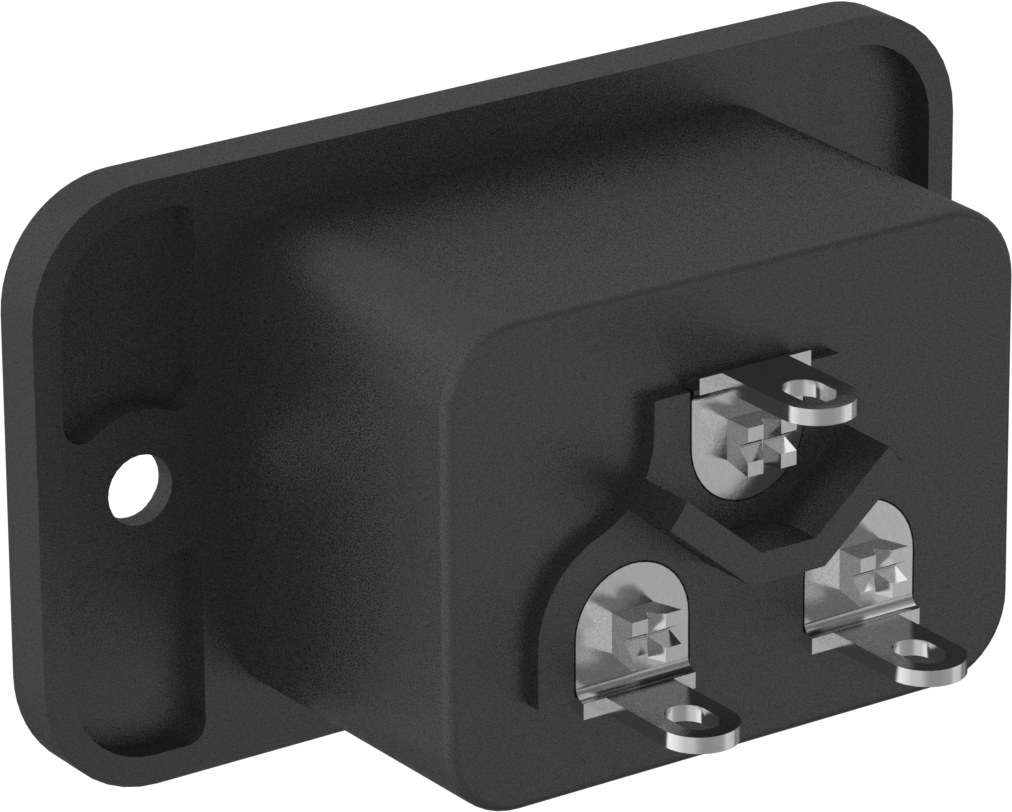 IEC Connector, Vidalı Erkek, Tırnaklı Terminal, C20