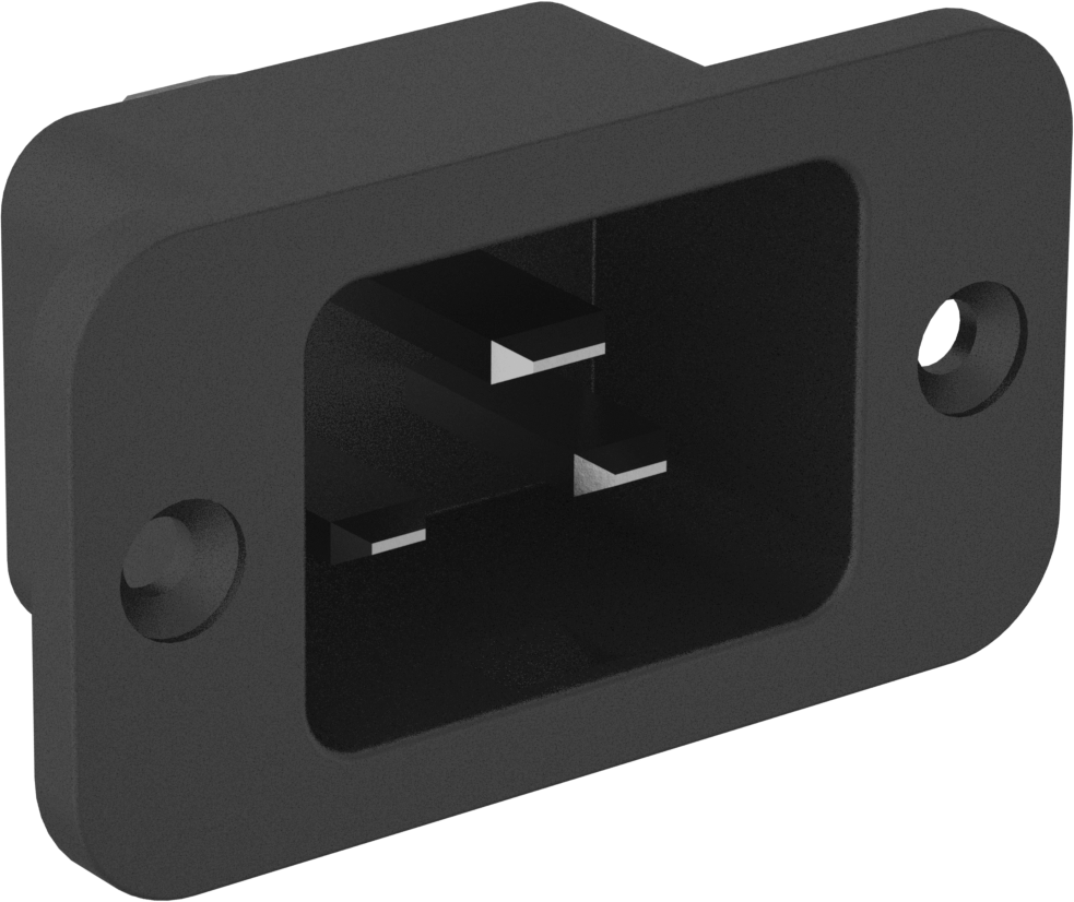 IEC Connector, Vidalı Erkek, Hızlı Ayrılabilir Terminal, C20