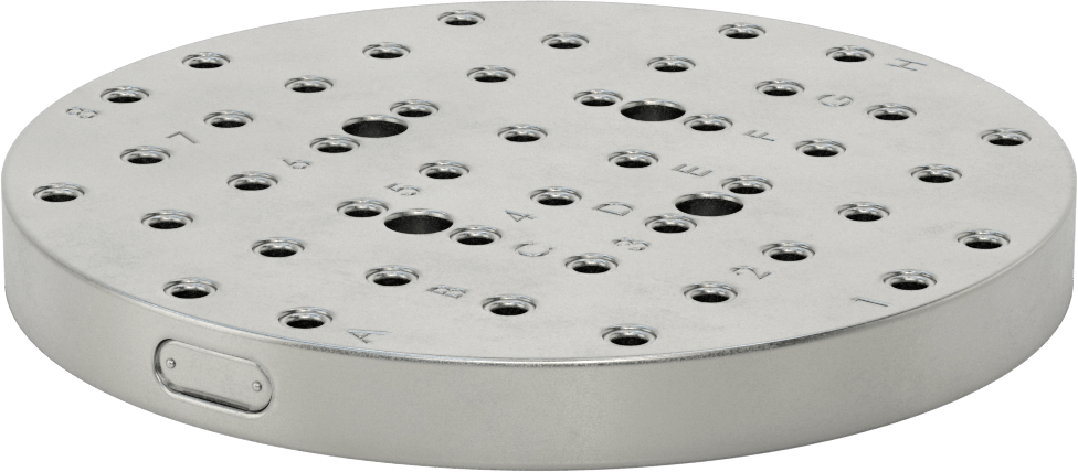 15-3/4“ Çap x 1-5/8” Kalınlık Izgara Sabitleme Plakası için A36 Çelik Alt Plaka