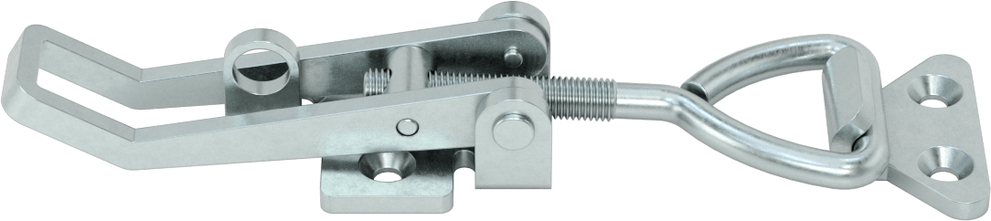 Ayarlanabilir Tutamaklı Çekme Mandalı, Çinko Kaplı Çelik, 7-1/8“ Uzunluk x 1-5/8” Genişlik