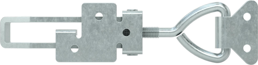 Ayarlanabilir Tutamaklı Çekme Mandalı, Çinko Kaplı Çelik, 7-1/8“ Uzunluk x 1-5/8” Genişlik