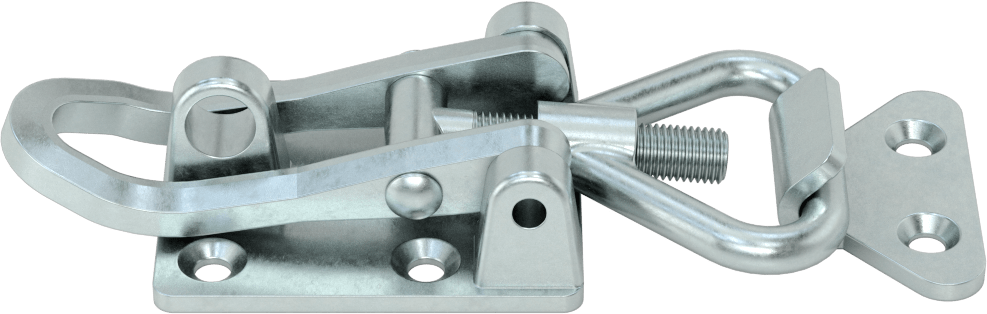 Ayarlanabilir Tutamaklı Çekme Mandalı, Çinko Kaplı Çelik, 6-1/4“ Uzunluk x 2” Genişlik