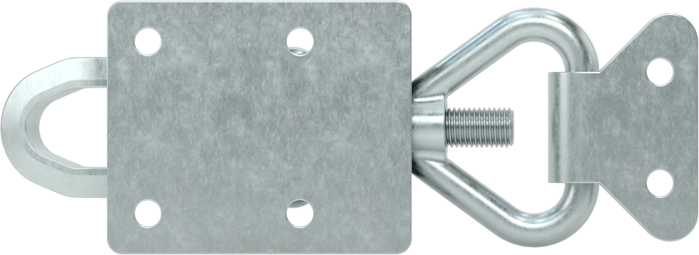 Ayarlanabilir Tutamaklı Çekme Mandalı, Çinko Kaplı Çelik, 6-1/4“ Uzunluk x 2” Genişlik