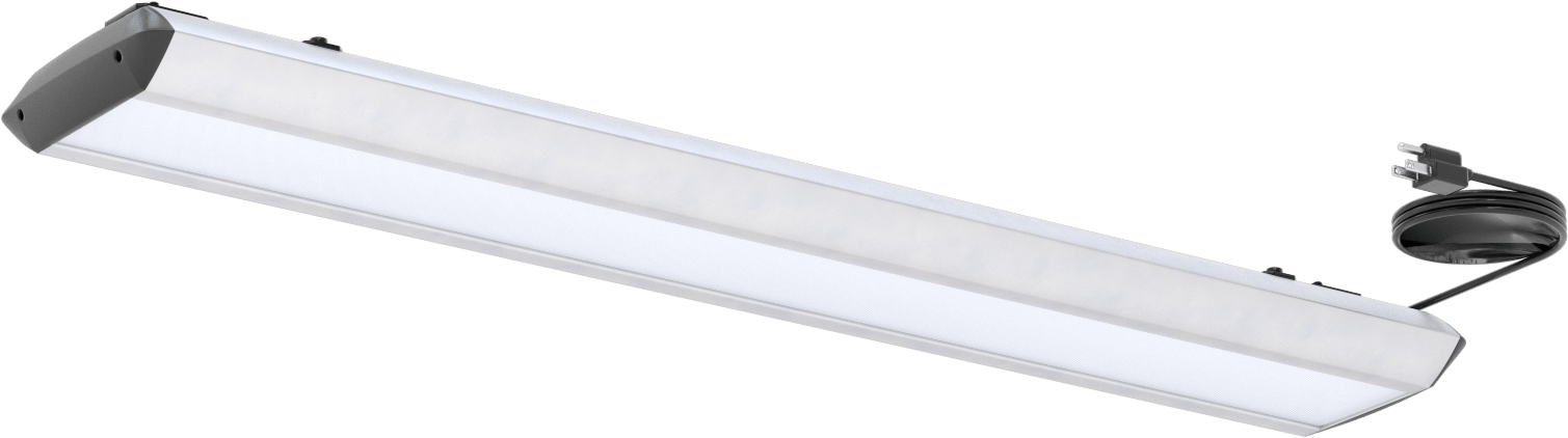 T-Yivli Çerçeve için Tezgah Işığı, Üst Montaj, 37-5/8" Uzunluk, 1250 Lumens