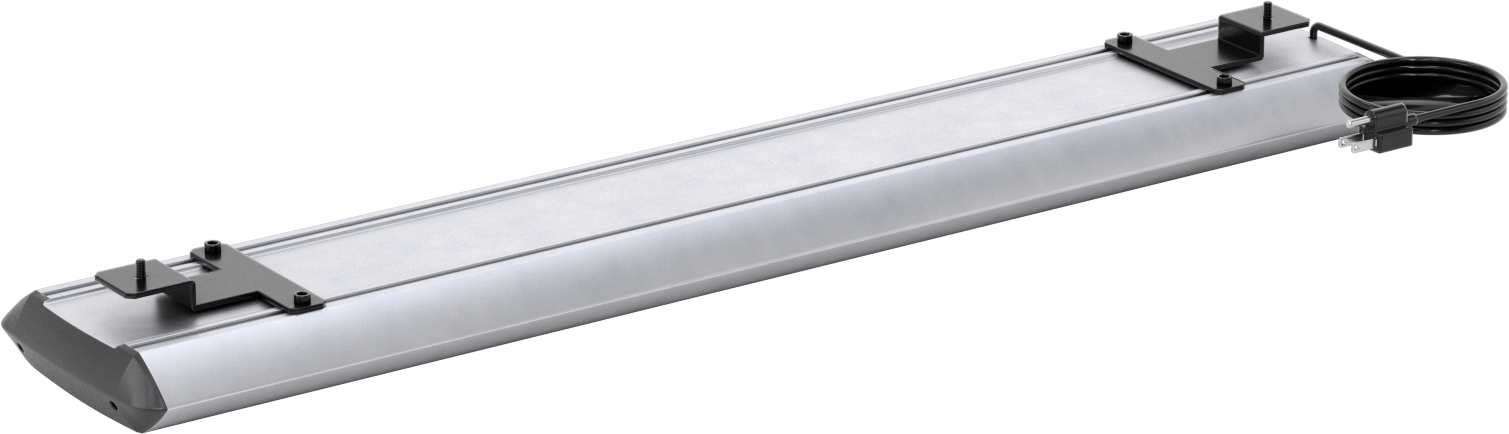 T-Yivli Çerçeve için Tezgah Işığı, Üst Montaj, 37-5/8" Uzunluk, 1250 Lumens