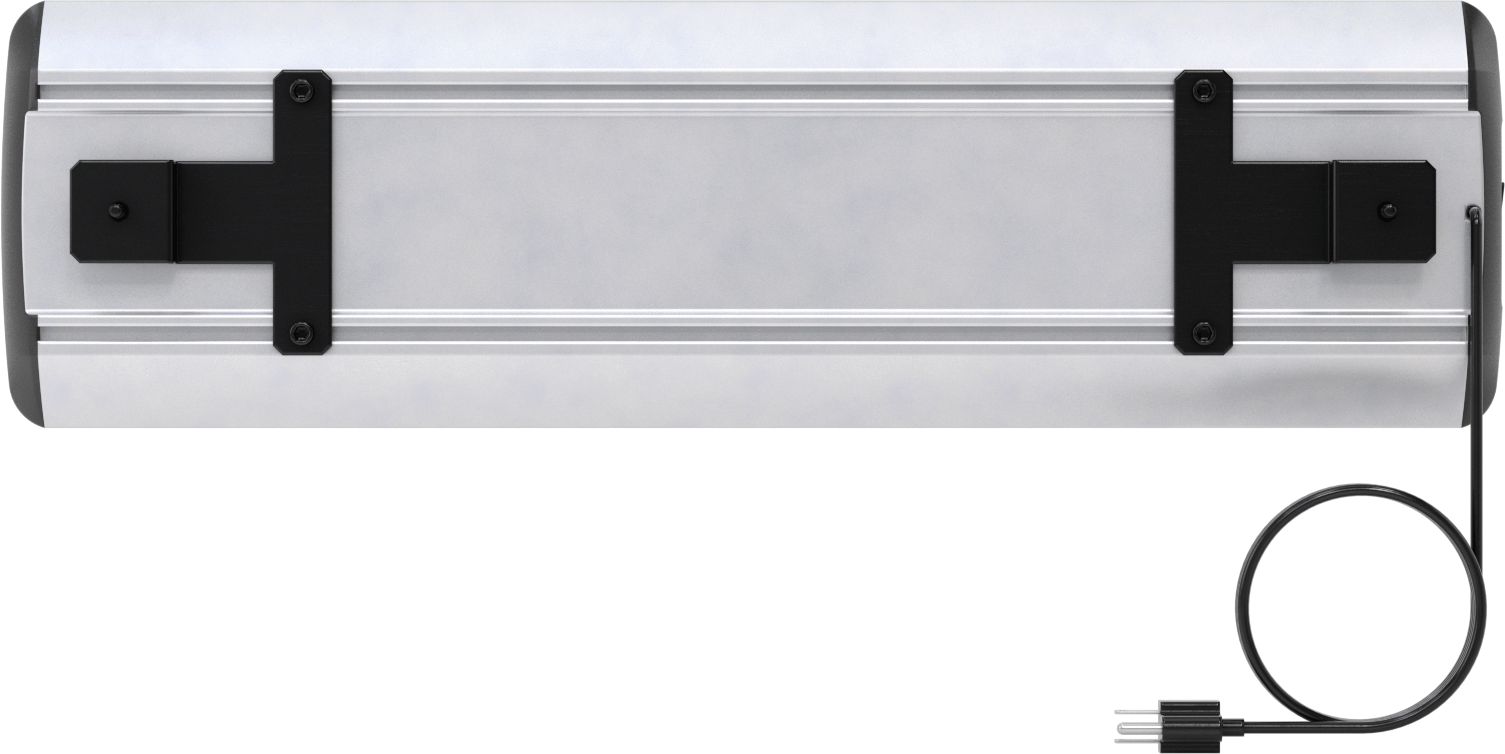 T-Yivli Çerçeve için Tezgah Işığı, Üst Montaj, 25-7/8" Uzunluk, 1250 Lumens