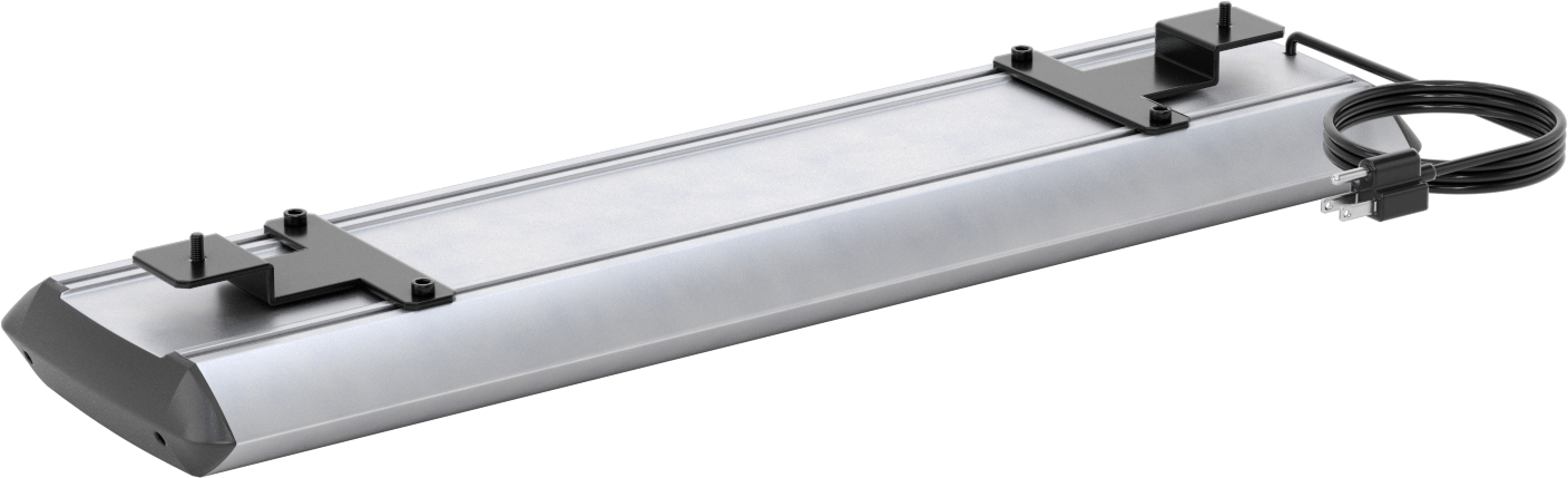 T-Yivli Çerçeve için Tezgah Işığı, Üst Montaj, 25-7/8" Uzunluk, 1250 Lumens