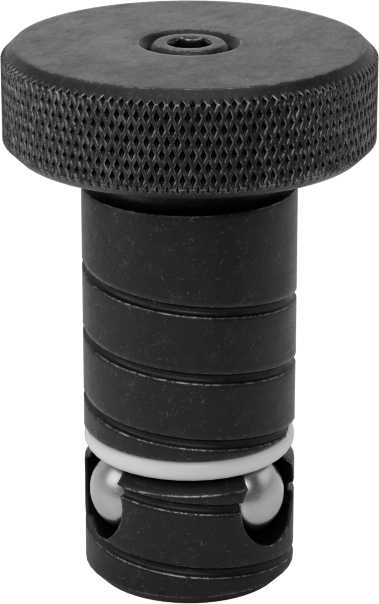 1/2" Kalınlık için Kelepçe, 13 mm Çap x 1,080" Uzunluklu Şaftlı Top Kilitli Hızlı Değiştirilebilir Fikstür