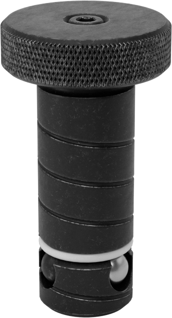 3/4" Kalınlık için Kelepçe, 13 mm Çap x 1,330" Uzunlukta Şaftlı Top Kilitli Hızlı Değiştirilebilir Fikstür