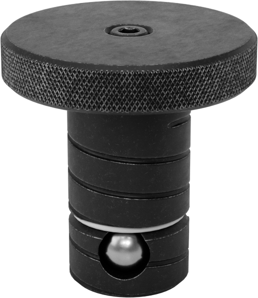 3/4" Kalınlık için Kelepçe, 25 mm Çap x 1,700" Uzunluklu Şaftlı Top Kilitli Hızlı Değiştirilebilir Fikstür