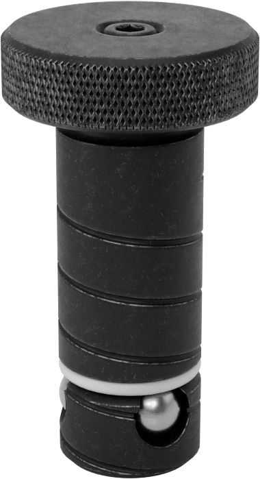 3/4" Kalınlık için Kelepçe, 13 mm Çap x 1,330" Uzunlukta Şaftlı Top Kilitli Hızlı Değiştirilebilir Fikstür