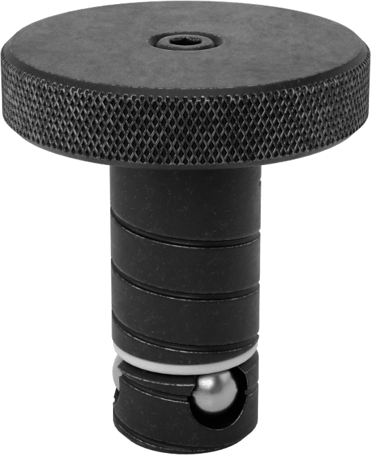 3/4" Kalınlık için Kelepçe, 16 mm Çap x 1,400" Uzunluklu Şaftlı Top Kilitli Hızlı Değiştirilebilir Fikstür