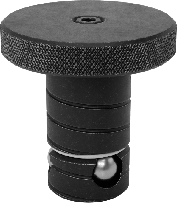 3/4" Kalınlık için Kelepçe, 25 mm Çap x 1,700" Uzunluklu Şaftlı Top Kilitli Hızlı Değiştirilebilir Fikstür