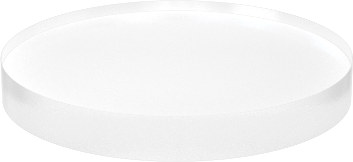 Ultra Yüksek Sıcaklık Kuvars Cam, 2 inç Çap, 1/4" Uzunluk
