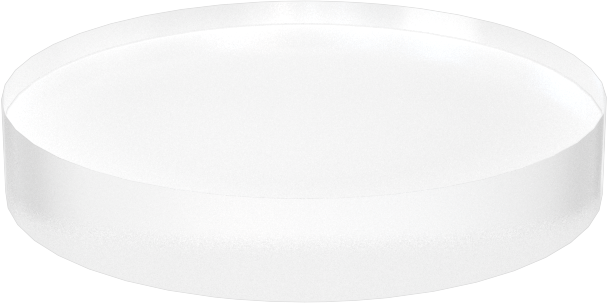 Ultra Yüksek Sıcaklık Kuvars Cam, 3/4 inç Çap, 1/8" Uzunluk
