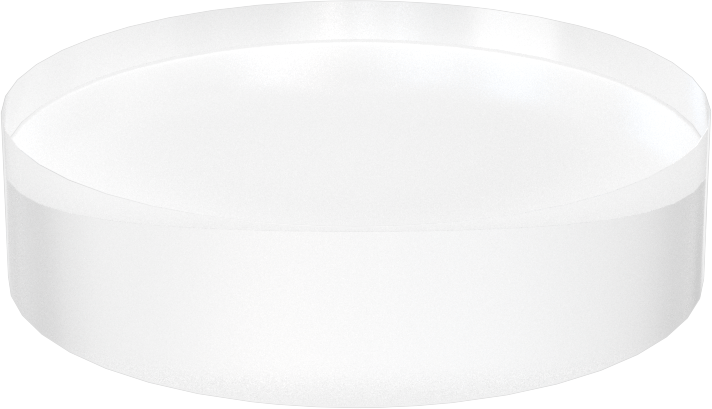Ultra Yüksek Sıcaklık Kuvars Cam, 2 inç Çap, 1/2" Uzunluk