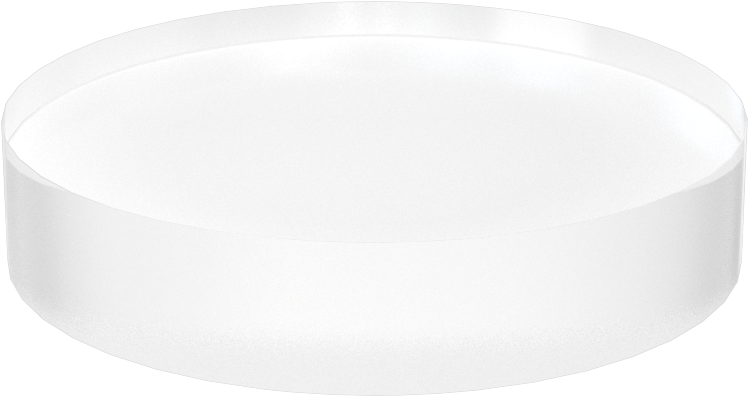 Ultra Yüksek Sıcaklık Kuvars Cam, 2-1/2" Çap, 1/2" Uzunluk