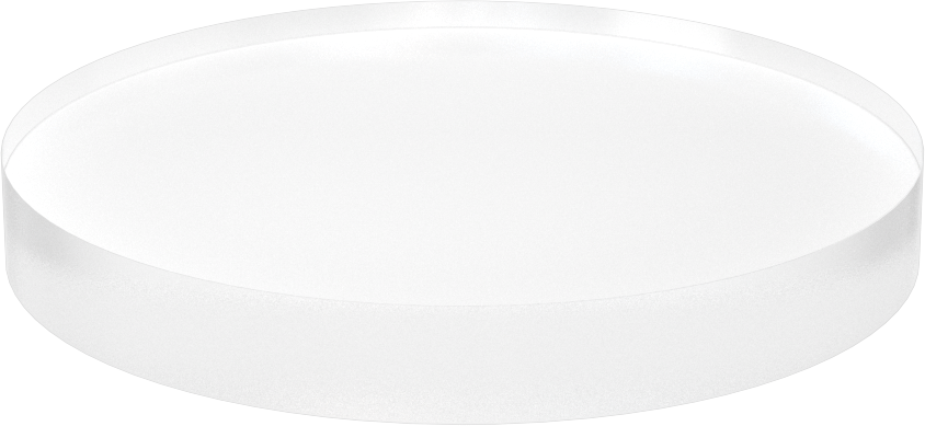 Ultra Yüksek Sıcaklık Kuvars Cam, 4" Çap, 1/2" Uzunluk