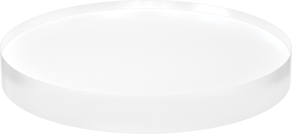 Ultra Yüksek Sıcaklık Kuvars Cam, 6" Çap, 3/4" Uzunluk