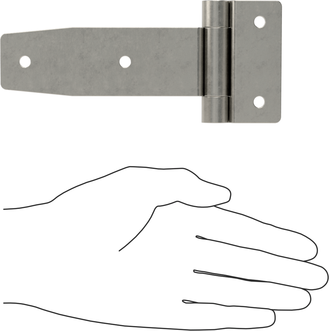 Cilalı 304 Paslanmaz Çelik Kayış Menteşesi, 1-1/2“ x 4-3/4” Kapı Kanadı