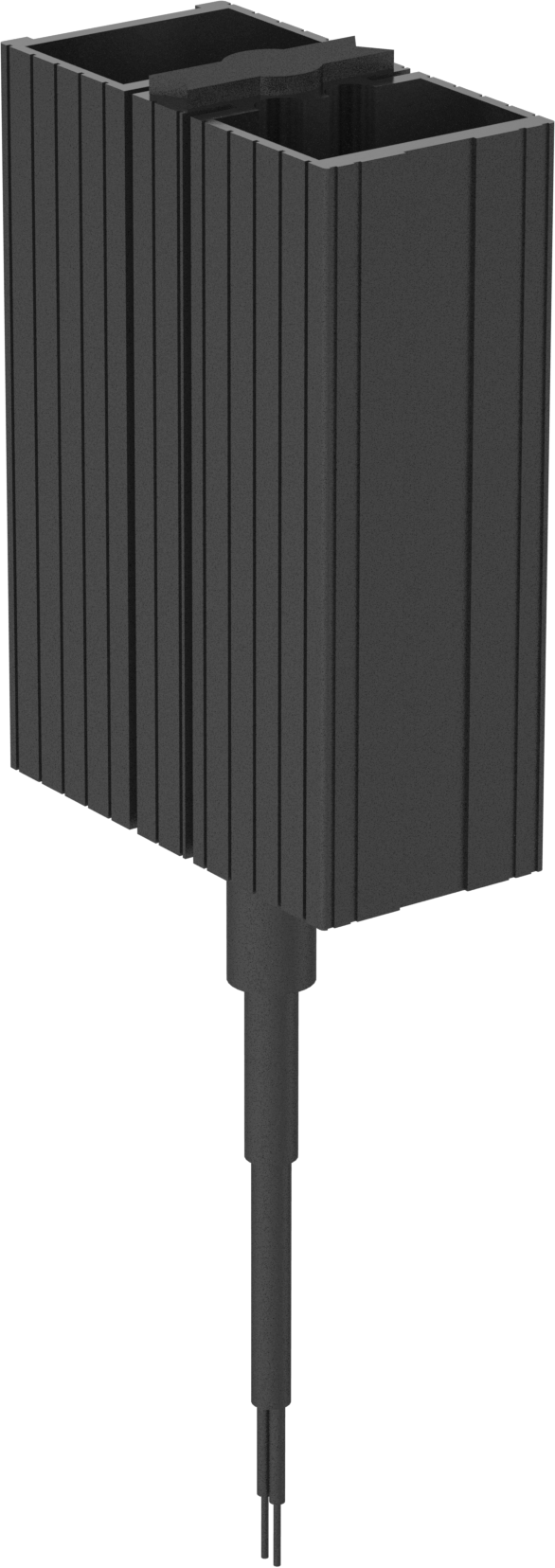 DIN Ray Muhafaza Alan Isıtıcısı, Radyant, Açık, 240V AC, 100 Btu/hr.