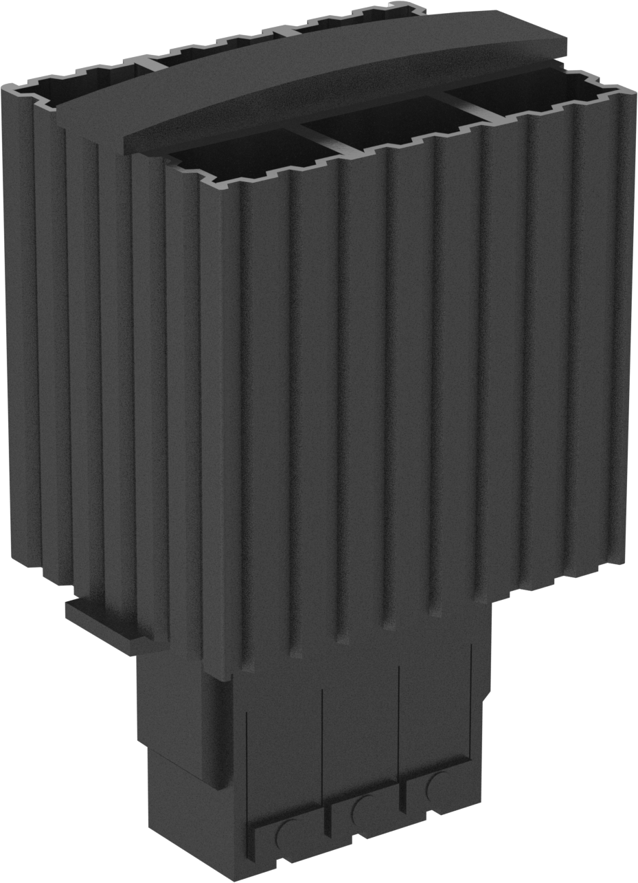 DIN Ray Muhafaza Alan Isıtıcısı, Radyant, Açık, 120-240V AC, 150 Btu/hr.