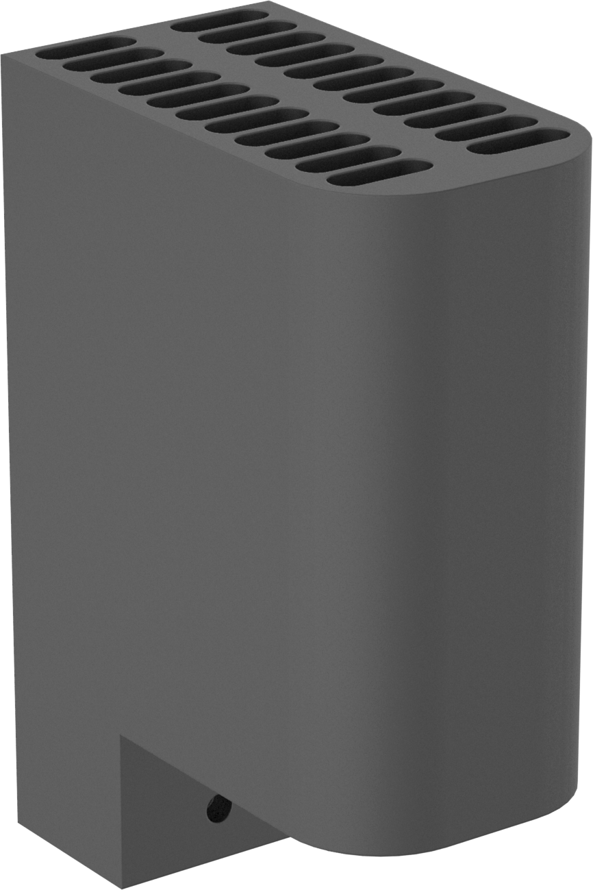 DIN Ray Muhafaza Alan Isıtıcısı, Kapalı, 120-240V AC, 65 Btu/hr.