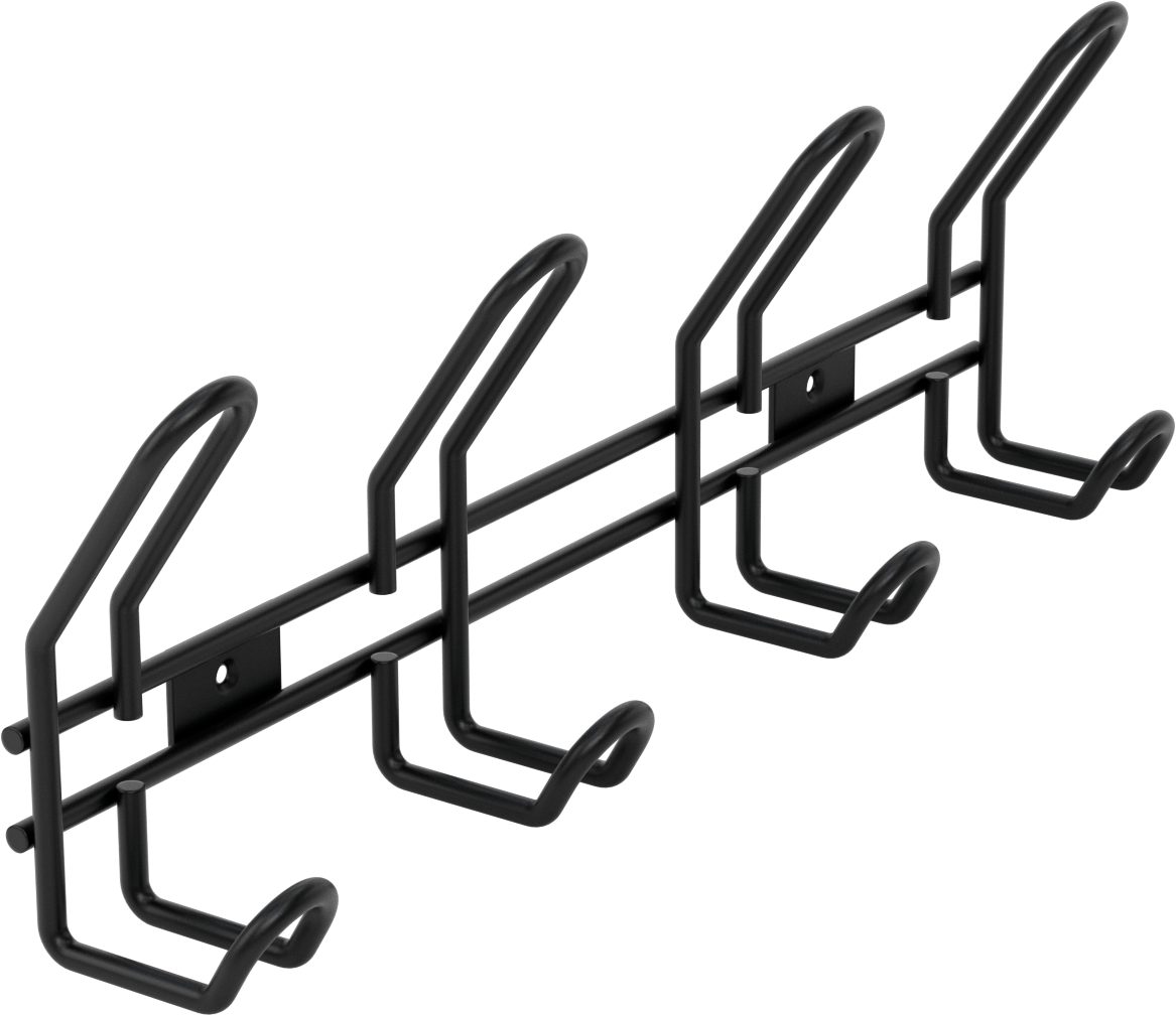 Raf, 4 Kanca ile, 14-3/4“ Genişlik x 5-1/8” Yükseklik x 2-3/8" Derinlik