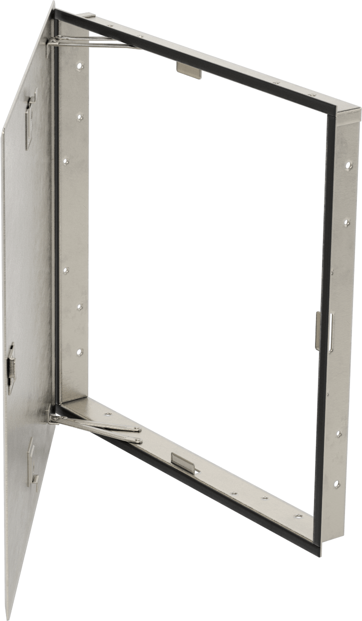 Tavan ve Duvar Montajlı Contalı Erişim Paneli, Paslanmaz Çelik, 16-1/4“ x 16-1/4” x 1-3/4" kesik için