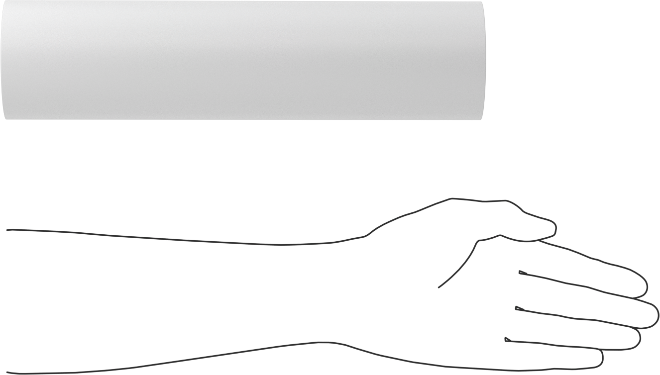 Cam Dolgulu Kimyasal Dayanıklı Kaygan PTFE Tüp, 3" OD x 1" ID, 1 Ayak Uzunluğunda