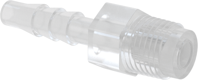 Dikenli Bağlantı Parçaları ile Naylon Çek Valf, Piston, 1/8 NPT Erkek Giriş x 3/16" Çıkış Boru İç Çapı