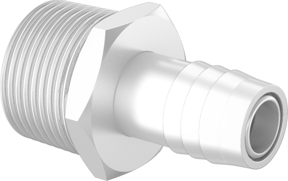 Dikenli Bağlantı Parçaları ile Naylon Çek Valf, Piston, 1 NPT Erkek Giriş x 3/4" Çıkış Boru İç Çapı