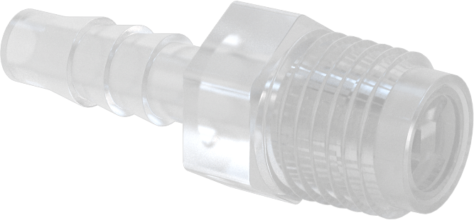 Dikenli Bağlantı Parçaları ile Naylon Çek Valf, Piston, 1/4 NPT Erkek Giriş x 1/4" Çıkış Tüp İç Çapı