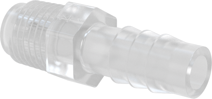 Dikenli Bağlantı Parçaları ile Naylon Çek Valf, Piston, 1/4 NPT Erkek Giriş x 3/8" Çıkış Boru İç Çapı