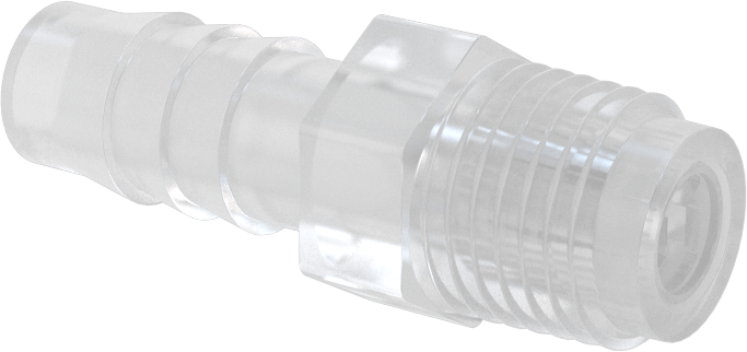 Dikenli Bağlantı Parçaları ile Naylon Çek Valf, Piston, 1/4 NPT Erkek Giriş x 3/8" Çıkış Boru İç Çapı
