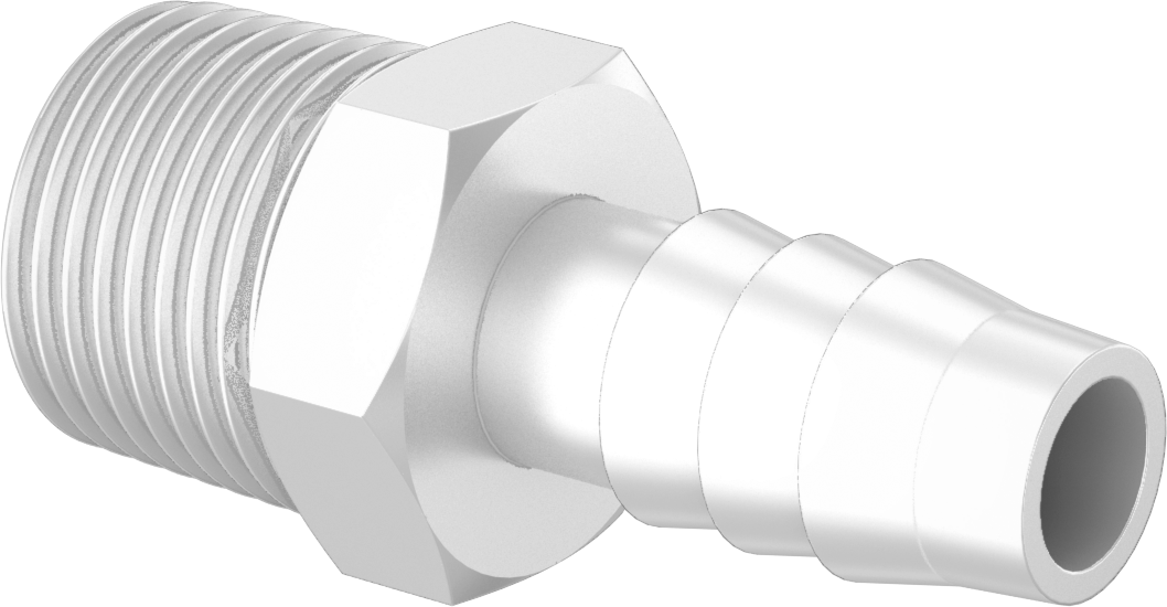 Dikenli Bağlantı Parçaları ile Naylon Çek Valf, Piston, 3/8 NPT Erkek Giriş x 3/8" Çıkış Boru İç Çapı