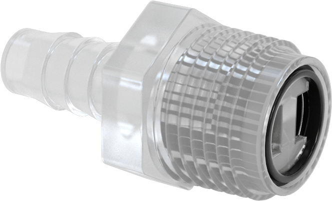 Dikenli Bağlantı Parçaları ile Naylon Çek Valf, Piston, 1/2 NPT Erkek Giriş x 3/8" Çıkış Boru İç Çapı
