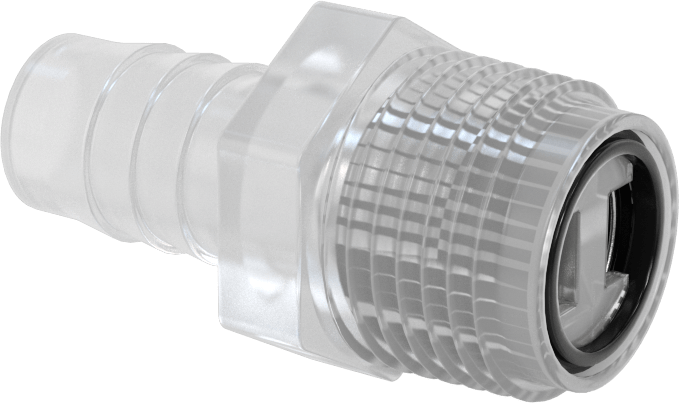 Dikenli Bağlantı Parçaları ile Naylon Çek Valf, Piston, 1/2 NPT Erkek Giriş x 1/2" Çıkış Boru İç Çapı